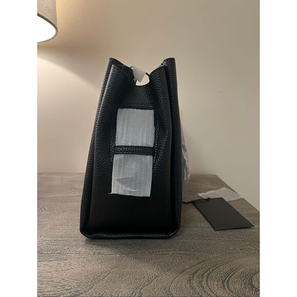 Emporio Armani Palmellato Leather-Effect Shopper Bag with Eagle Charm - Picture 9 of 16